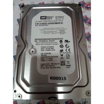 Hard Disk Usato Sata 3,5" 160Gb WD WD1600AAJS-00WAA0