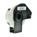 400 ETICHETTE ADESIVE IN CARTA COMPATIBILI BROTHER DK-11204 mm 17X54 CON SUPPORTO IN PLASTICA
