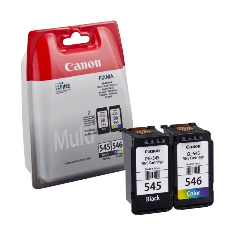 Kit 2 Cartucce Originali Canon 8287B005 PG-545 + CL-546 Bk Col 