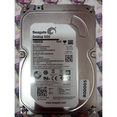 Hard Disk Usato Sata 3,5" 1Tb Seagate ST1000DM003 1ER162-501 CC45