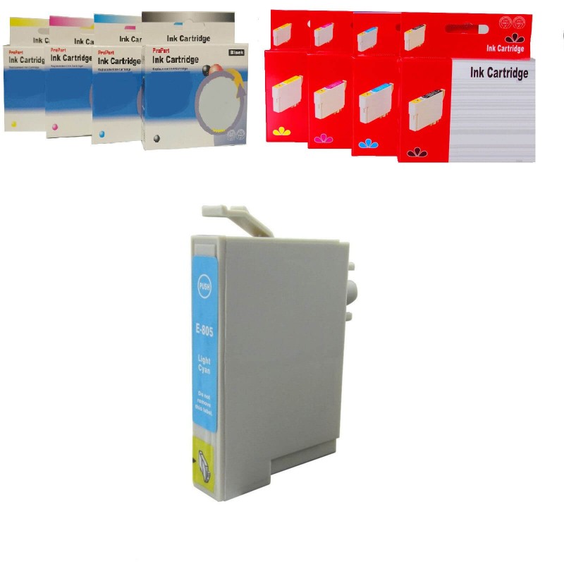 CARTUCCIA COMPATIBILE EPSON T0805 LC LIGHT CIANO CHIP NO Oem