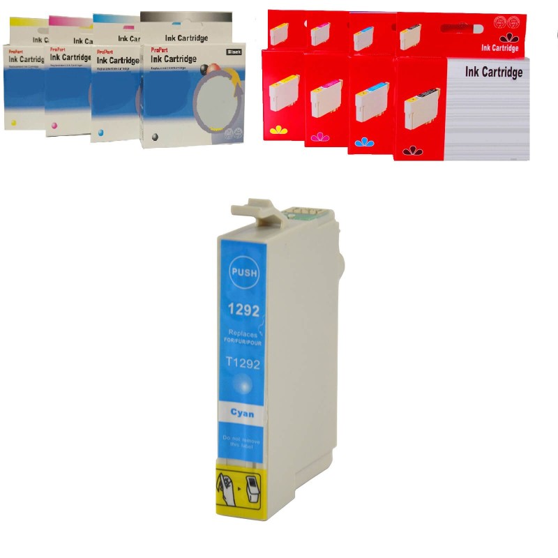 CARTUCCIA COMPATIBILE EPSON T1292 XL C CIANO CON CHIP NO Oem