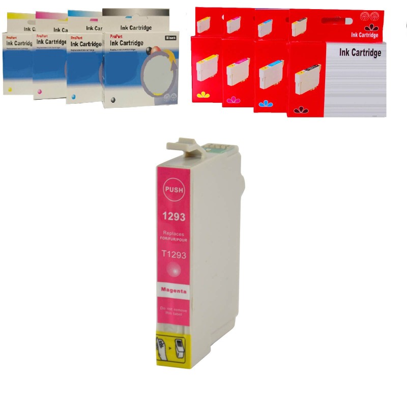CARTUCCIA COMPATIBILE EPSON T1293 XL M MAGENTA CON CHIP NO Oem