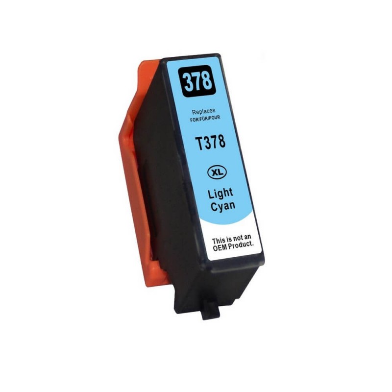 CARTUCCIA COMPATIBILE EPSON T3785 T3795 378 XL LIGHT CIANO CON CHIP NO Oem