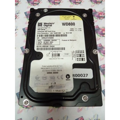 Hard Disk Usato Ide 3,5" 80Gb WD WD800BB-55HEA0