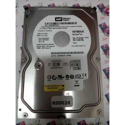 Hard Disk Usato Ide 3,5" 160Gb WD WD1600AAJB 57PVA0