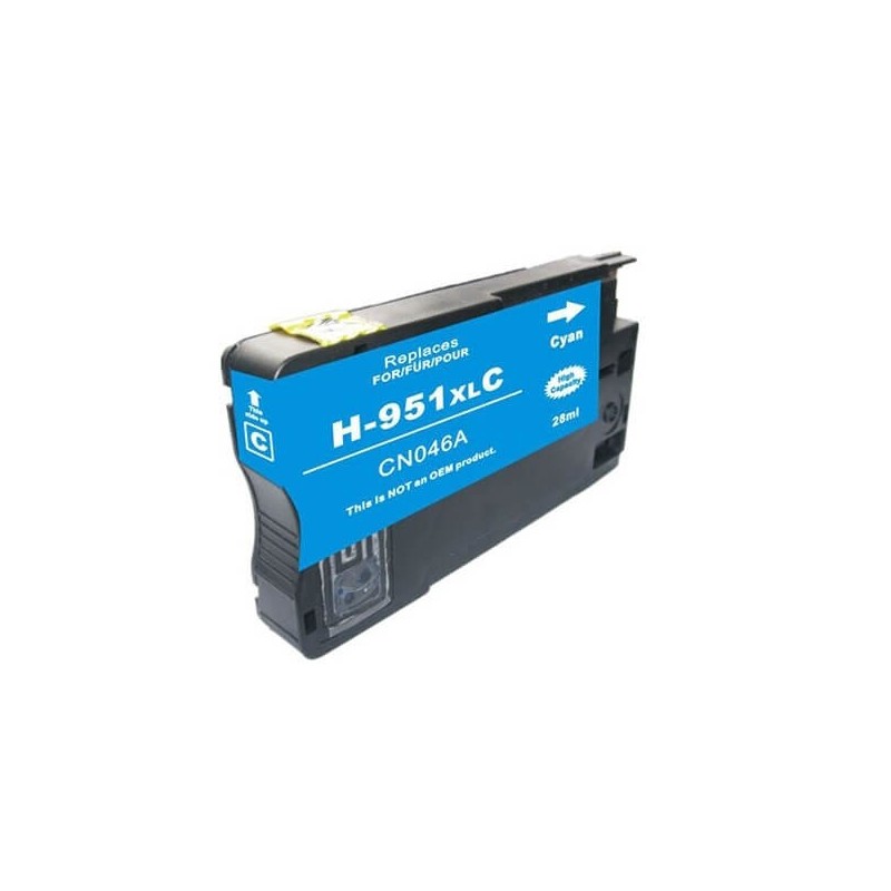 CARTUCCIA COMPATIBILE HP 951 CN046AE 951XL C Ciano No Oem