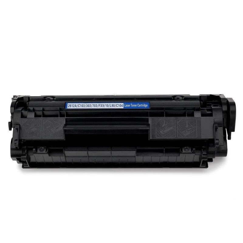 TONER COMPATIBILE HP Q2612A 12A CANON 0263B002 FX10 7616A005 703 Bk Nero 2000 Pagine No Oem