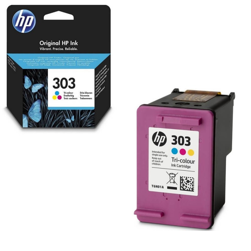 Cartuccia Originale HP 303 T6N01AE Colore cmy 4ml 165 Pagine
