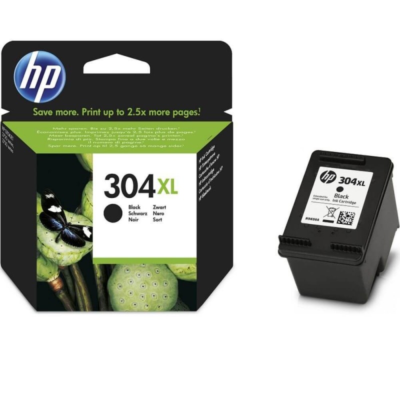 Cartuccia Originale HP N9K08AE 304 Bk Nero 7 ml XL 300 Pagine
