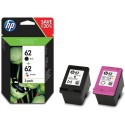 Multipack 2 Cartucce Originali HP 62 N9J71AE Bk Colore