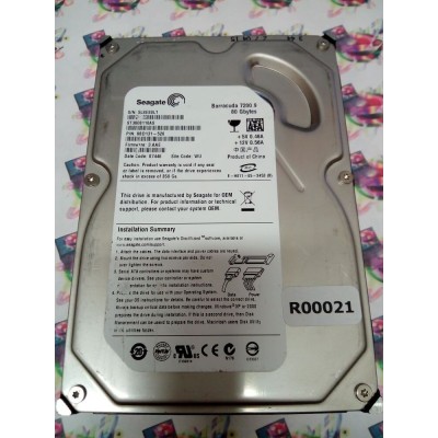 Hard Disk Usato Sata 3,5" 80Gb SEAGATE ST3808110AS