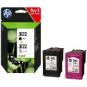 Multipack 2 Cartucce Originali HP 302 X4D37AE Bk Colore