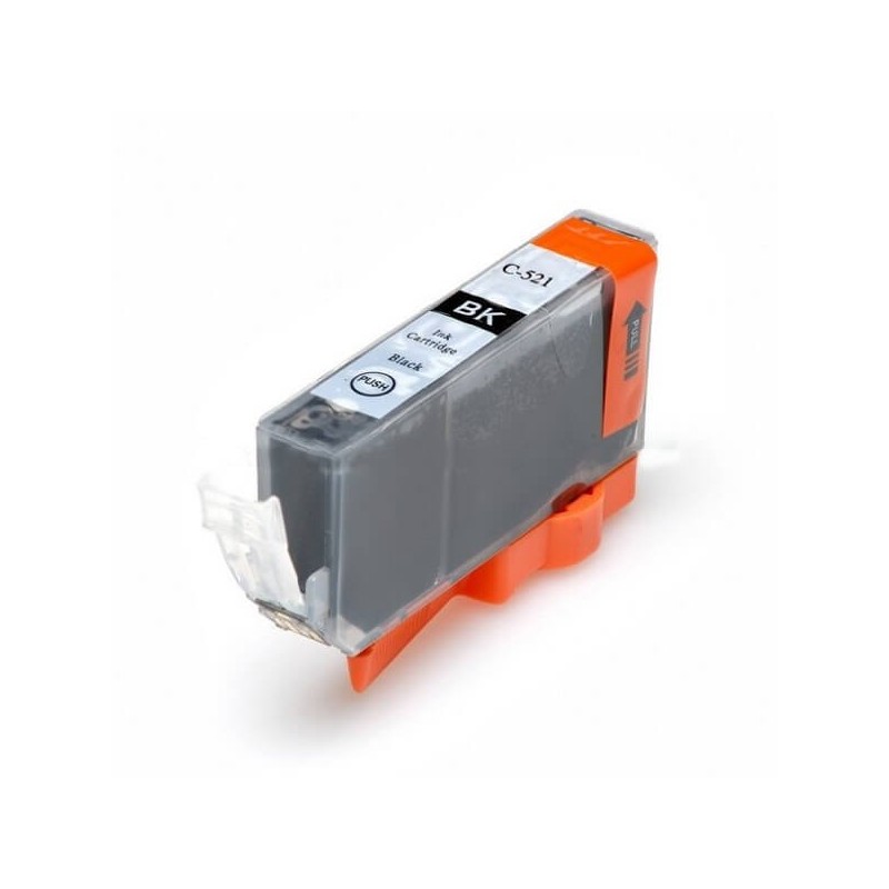 Cartuccia Compatibile Canon CLI-521BK Bk Nero Con Chip No Oem