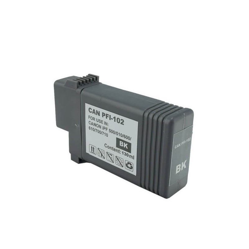 Cartuccia Compatibile Canon PFI-102BK 0895B001 Bk Nero 130ml No Oem