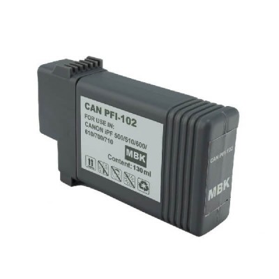 Cartuccia Compatibile Canon PFI-102MBK 0894B001 MBk Nero Matte 130ml No Oem