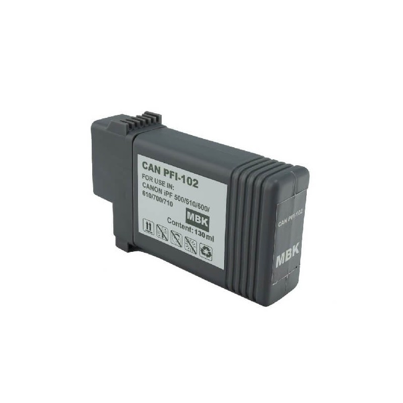 Cartuccia Compatibile Canon PFI-102MBK 0894B001 MBk Nero Matte 130ml No Oem