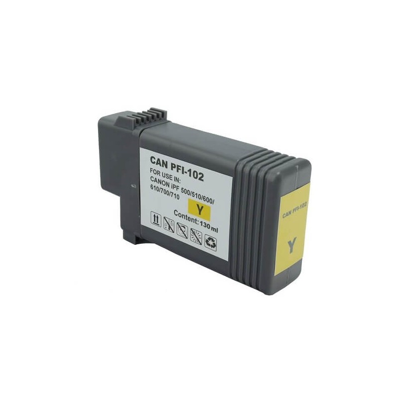 Cartuccia Compatibile Canon PFI-102Y 0898B001 Y Yellow 130ml No Oem