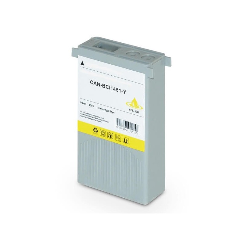 Cartuccia Compatibile Canon BCI-1451Y 0173B001 Y Yellow 130ml No Oem