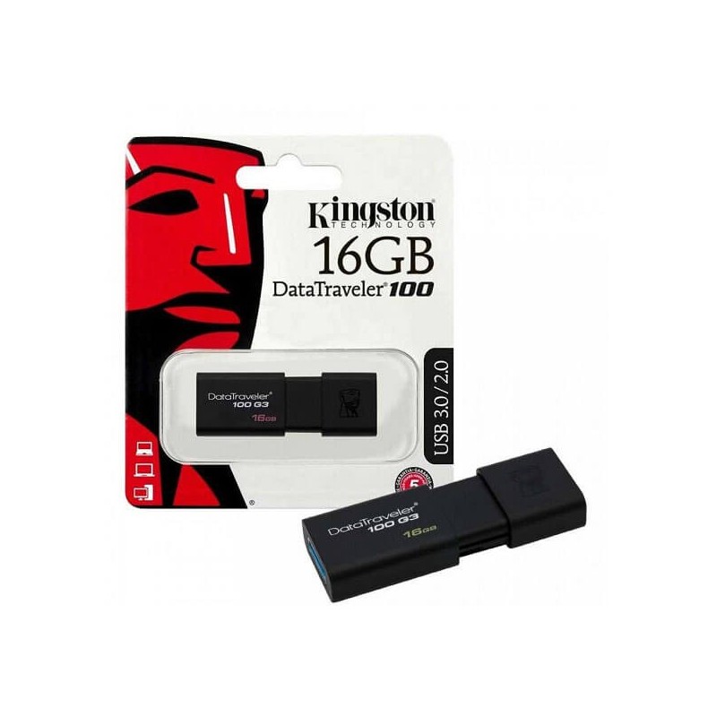Pendrive Kingston 16Gb Usb 2.0 3.0 DT100G3/16GB