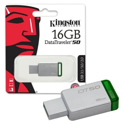 Pendrive Kingston 16Gb Usb 2.0 3.0 3.1 DT50/16GB