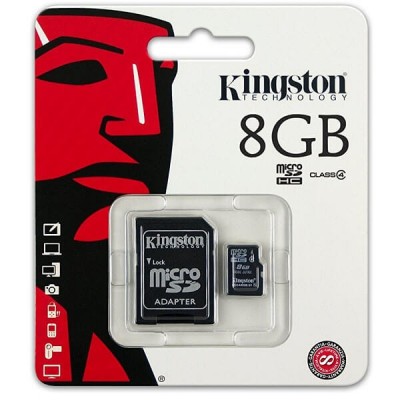 MicroSd Kingston 8Gb Classe 4 SDC4/8GB  