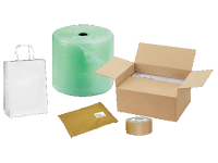 Materiale per imballaggio, scatole, pluriball, nastro